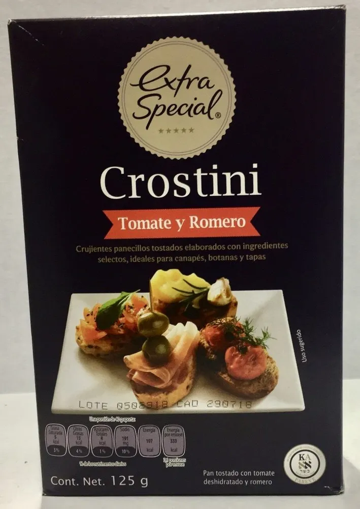CROSTINI TOMATE Y ROMERO