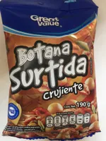 Botana surtida crujiente