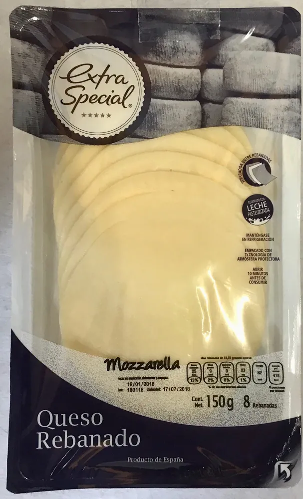 Queso Mozzarella Rebanado Extra Special