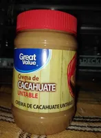 Crema de cacahuate untable Great Value