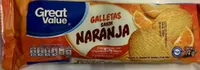 Galletas sabor naranja
