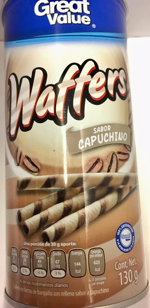 WAFFERS SABOR CAPUCHINO