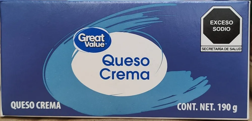 Queso Crema Great Value