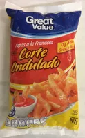 Papas a la francesa corte ondulado Great Value