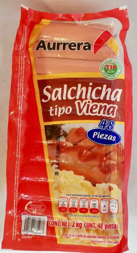 Aurrera Salchicha tipo viena