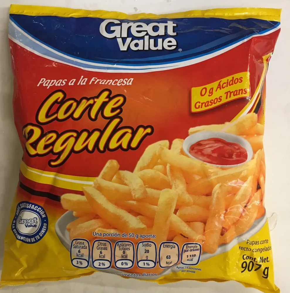 Papas a la francesa Great Value