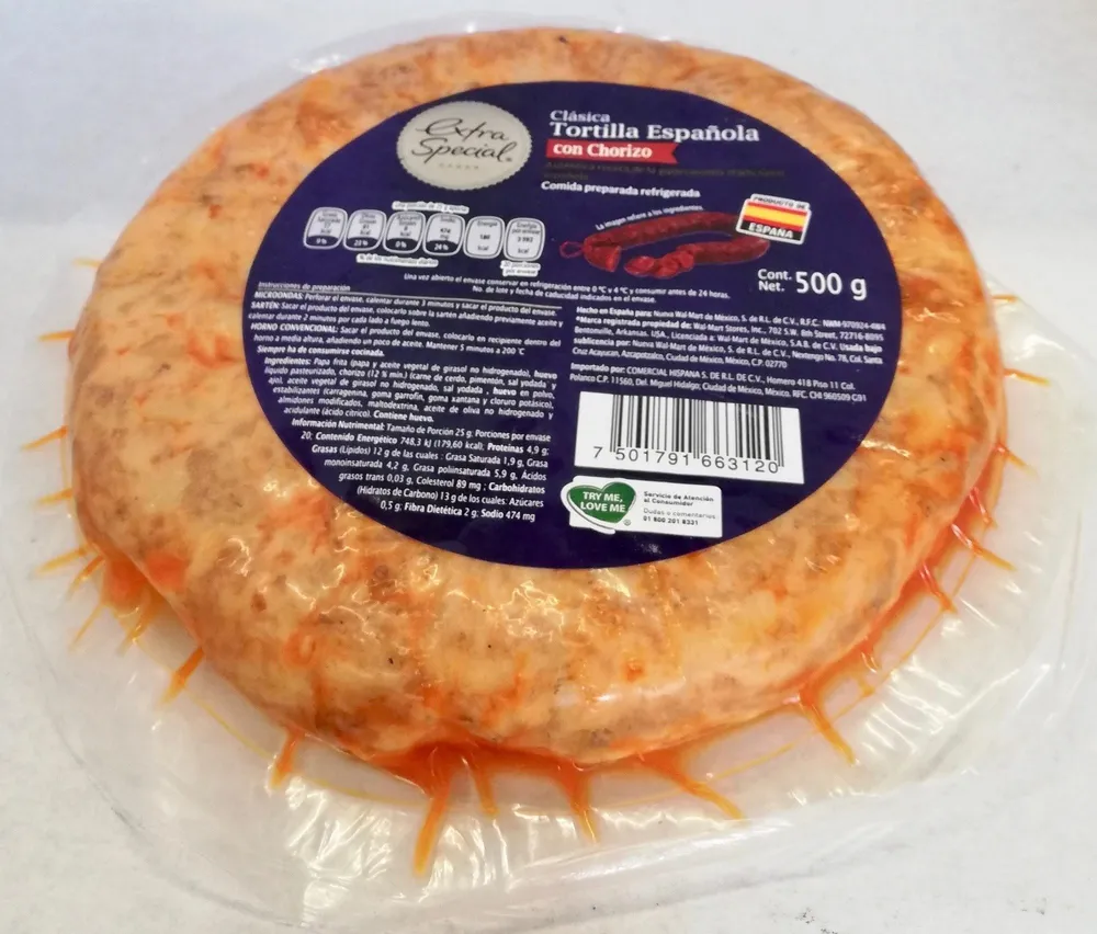 Tortilla Española Clásica con Chorizo