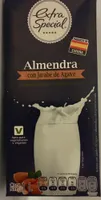 Bebida con jarabe de agave y almendras ultrapasteurizada