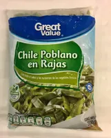 CHILE POBLANO EN RAJAS