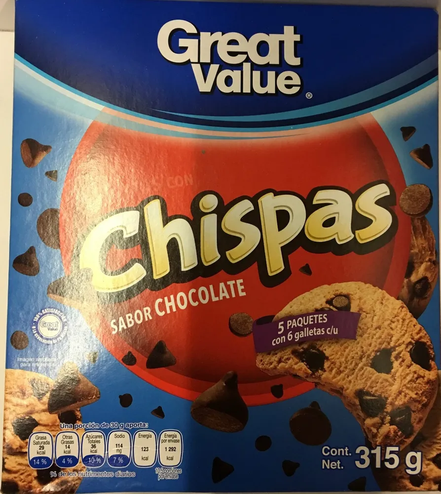 Chipas sabor a chocolate