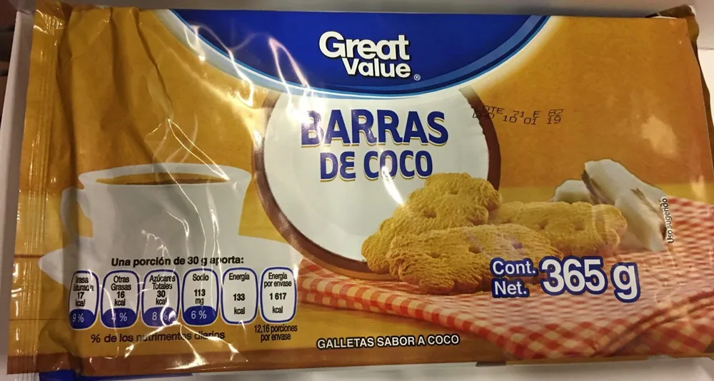 Barras de coco