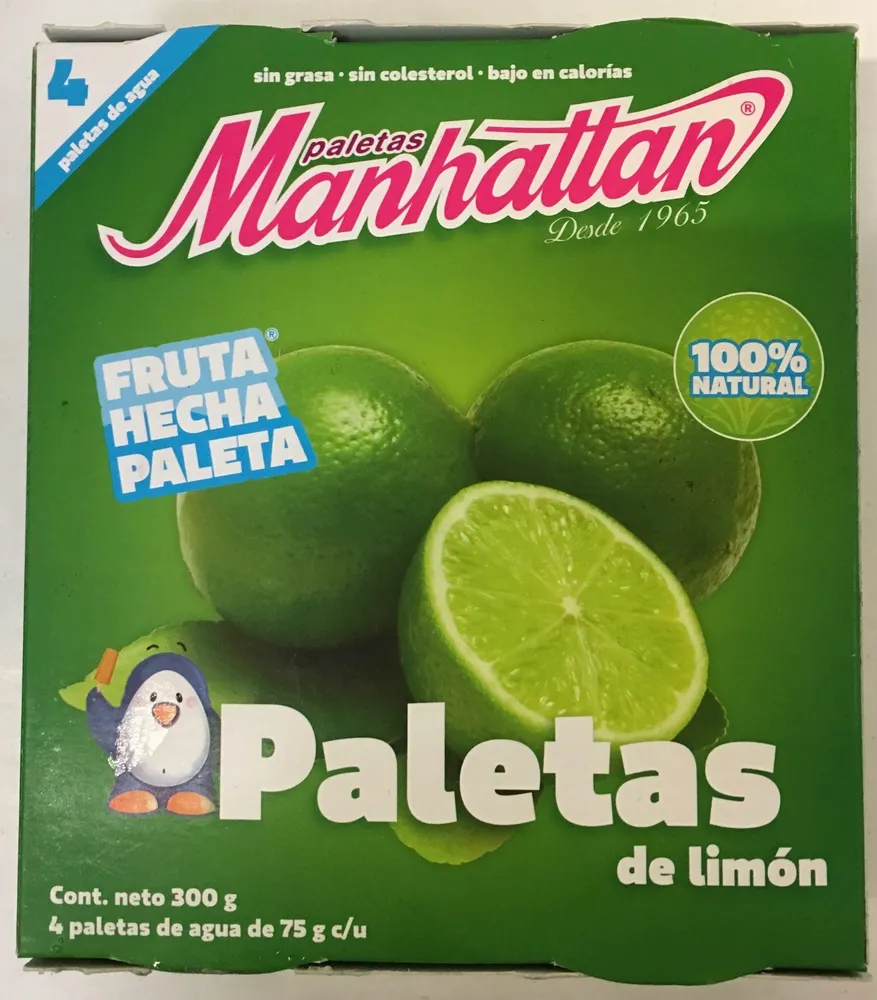 Paletas  de Limón Manhattan