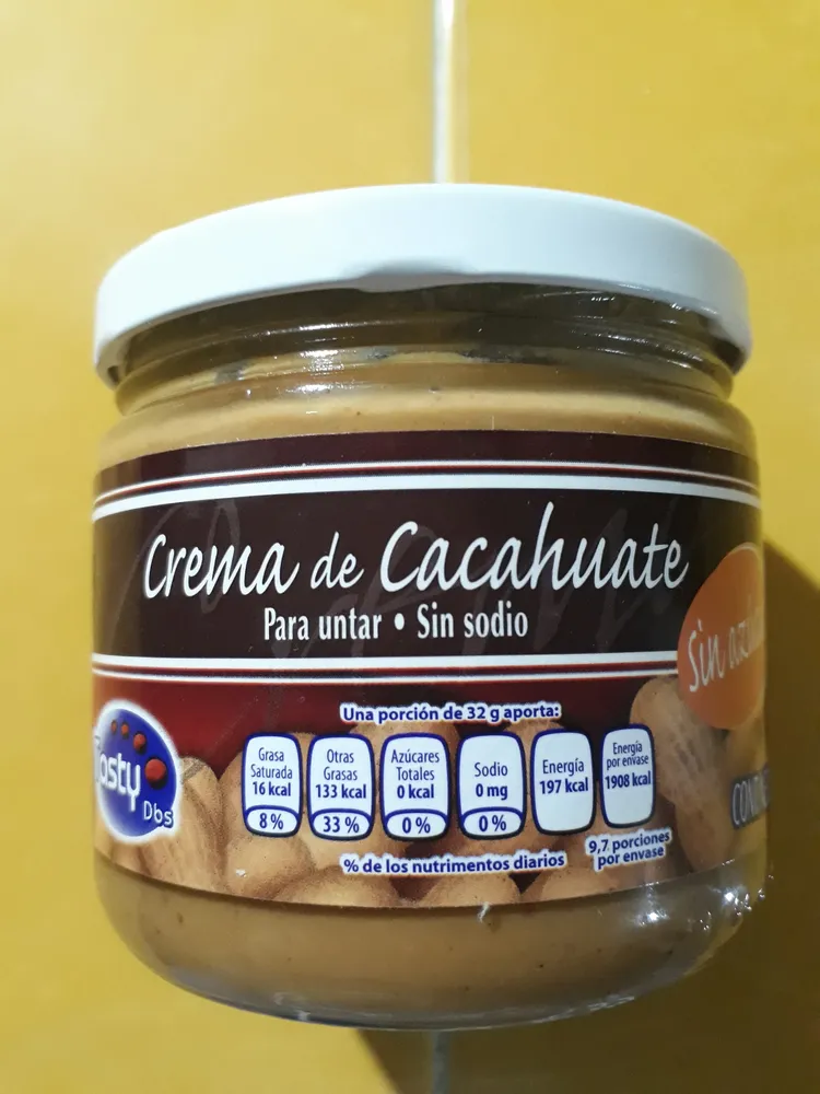 Crema de cacahuete sin azúcar
