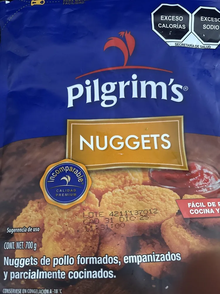 Nuggets de pechuga de pollo
