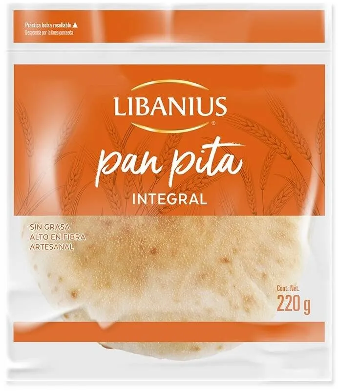 Pan pita de trigo integral