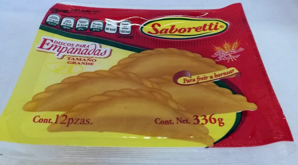 Saboretti discos para empanadas tamaño grande