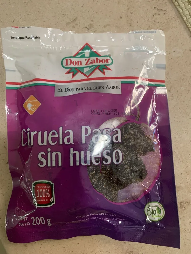 Ciruela pasa sin hueso