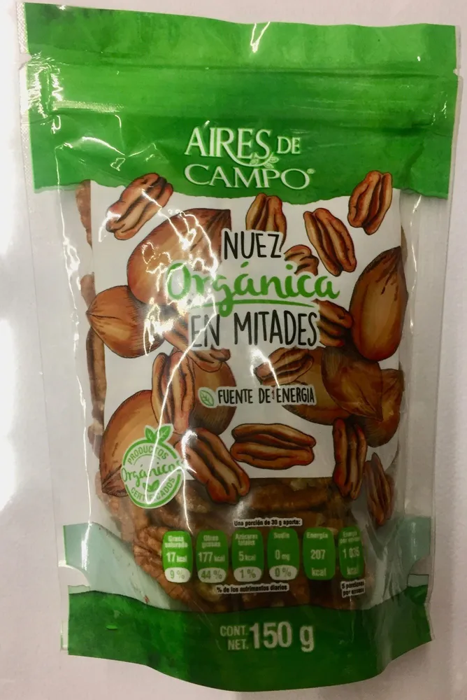 NUEZ ORGANICA EN MITADES
