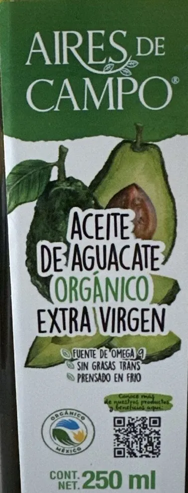 Aceite de Aguacate Organico Extra Virgen