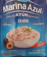 Lomo de atún aleta amarilla en agua