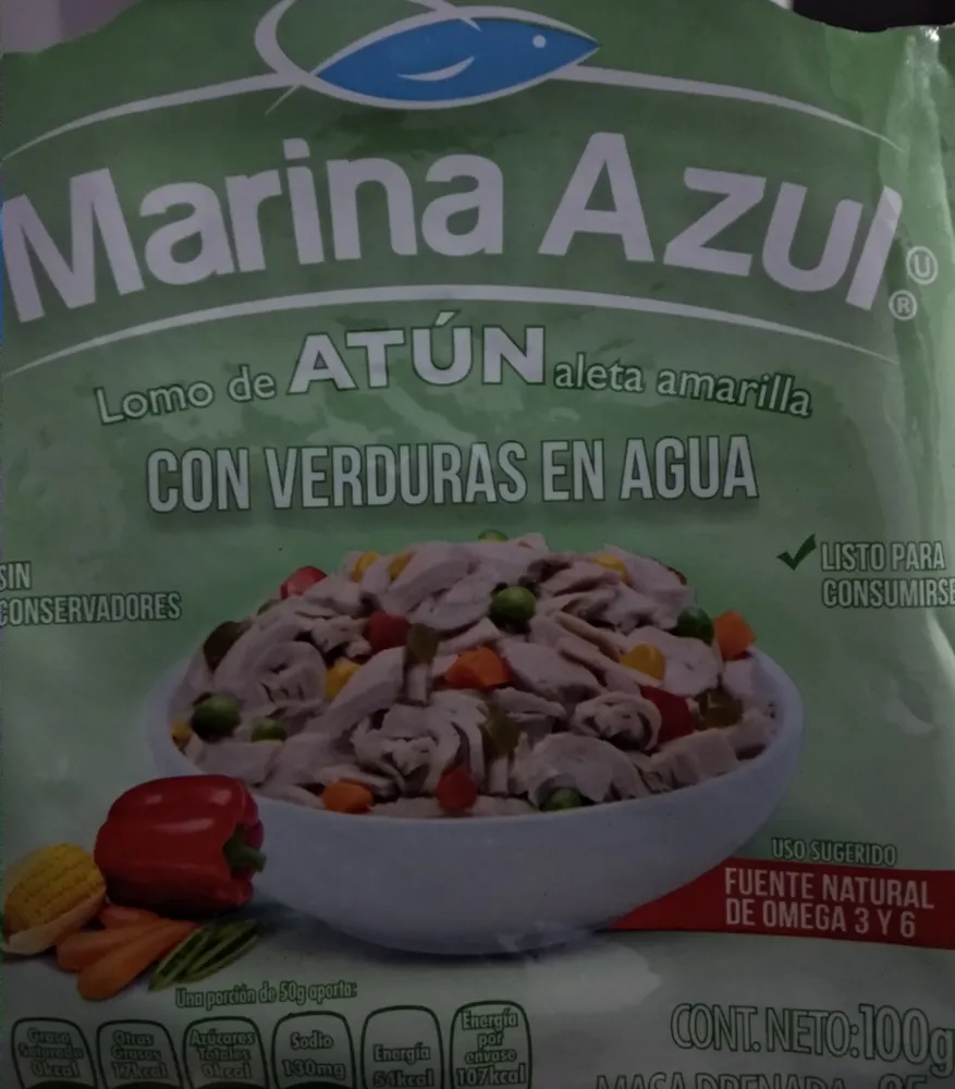 Lomo de atún con verduras