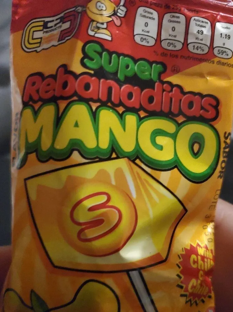 Paleta Super Rebanaditas Mango 25gr