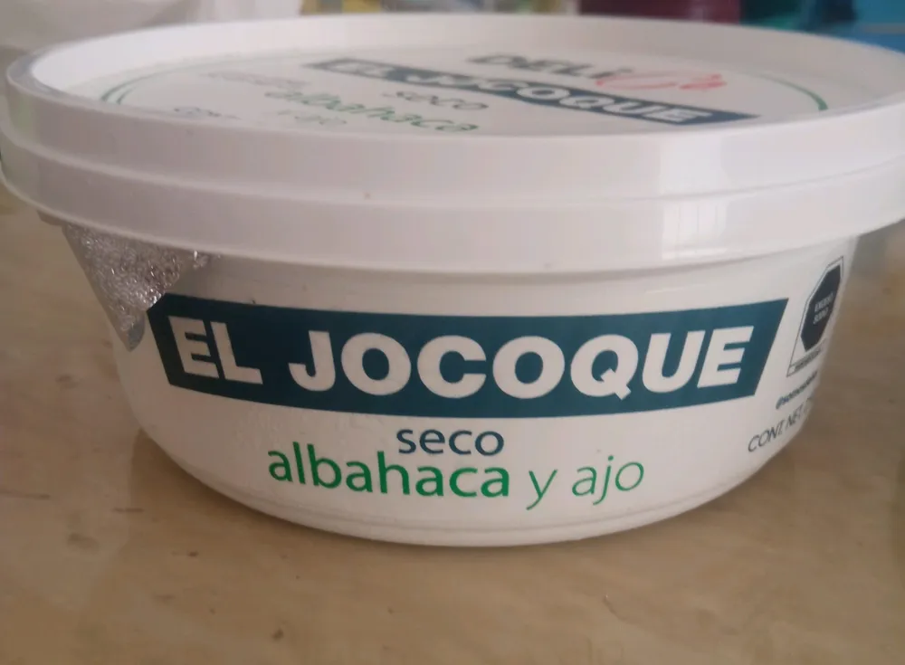 El Jocoque seco albahaca y ajo