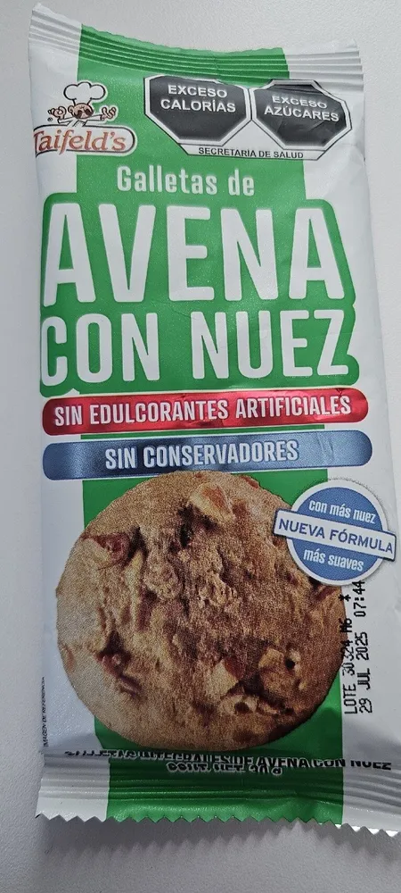Galletas De Avena Con Nuez