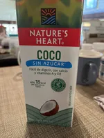 Bebida vegetal Nature's Heart sabor coco sin azúcar 946 ml