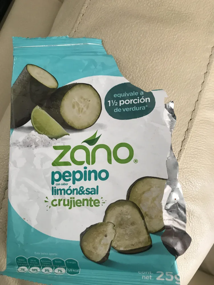 Pepino con sabor limon y sal