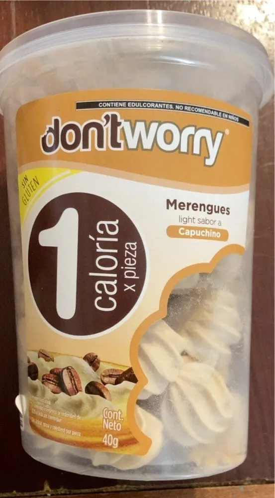 Merengues light sabor a capuchino