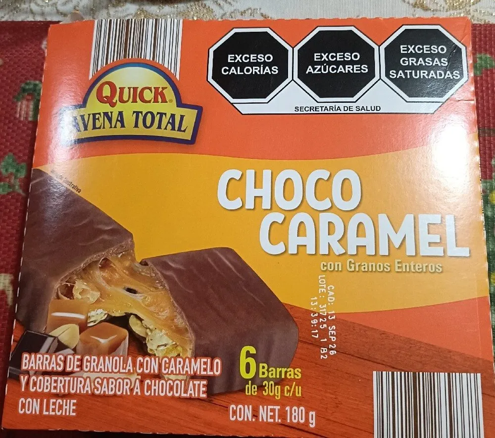 Barra de chocolate - Quick Avena Total - Quick Avena Total - Quick Avena Total - Quick Avena Total