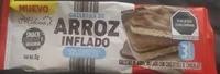 Galletas de arroz inflado con cobertura de chocolate