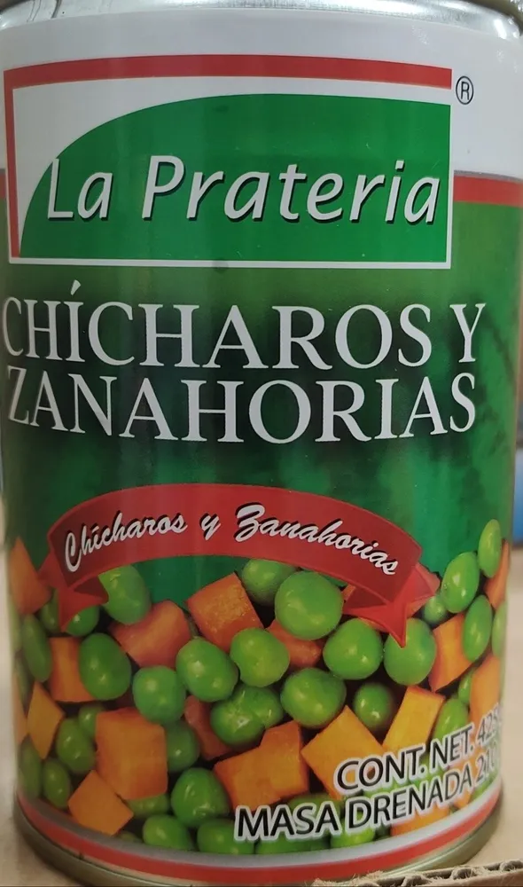 Chícharos y zanahorias