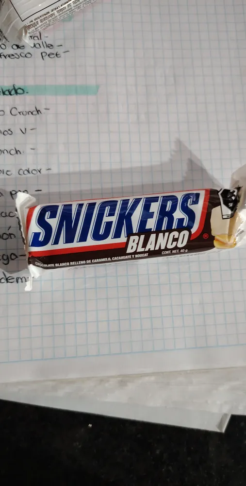 Snickers Blanco