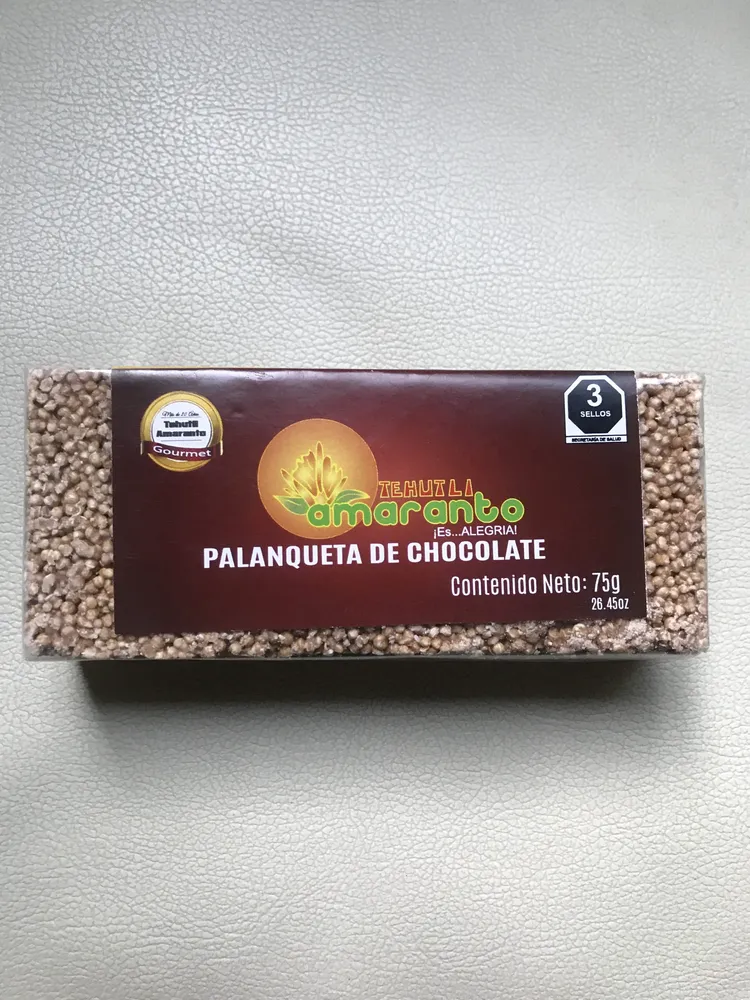 Palanqueta de amaranto con chocolate