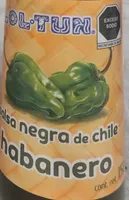 Salsa negra de chile habanero