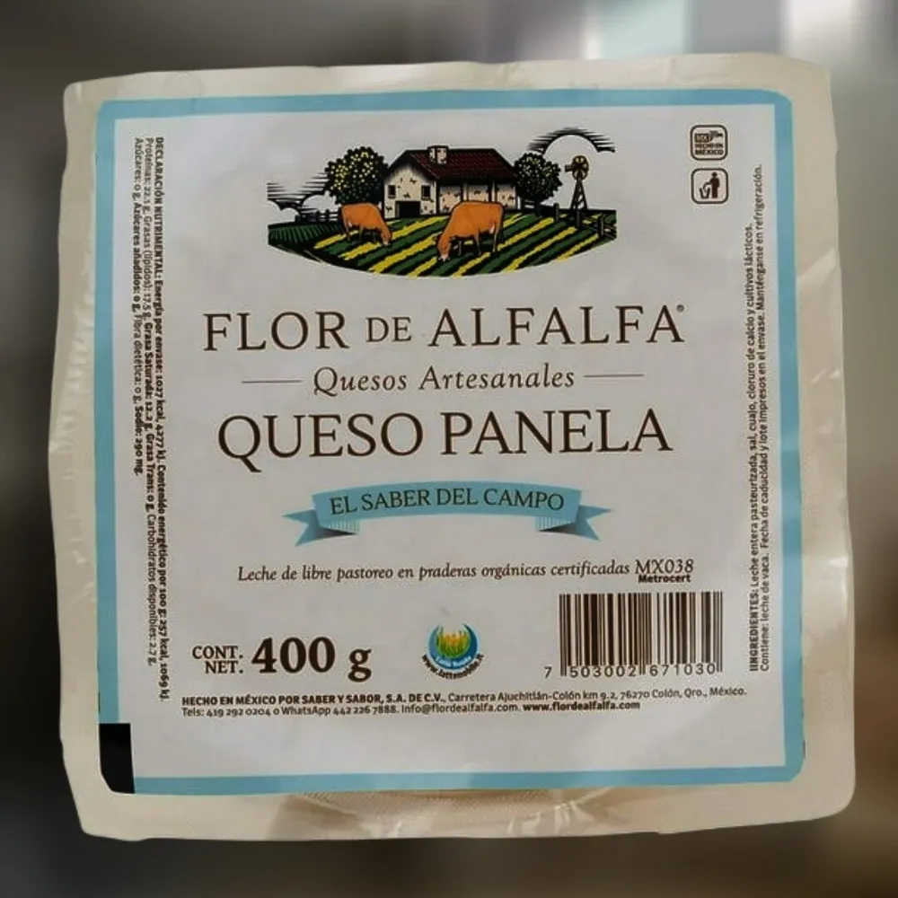 Queso panela artesanal orgánico