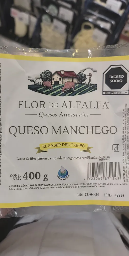Queso manchego flor de alfalfa