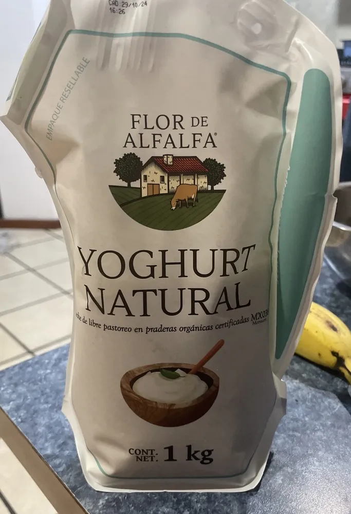 Yogurt natural orgánico