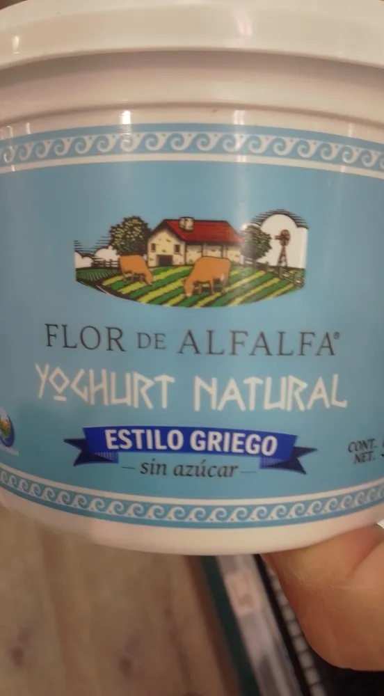 Yoghurt natural flor de alfalfa