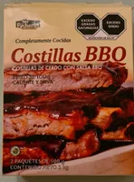 Costillas de cerdo con salsa BBQ