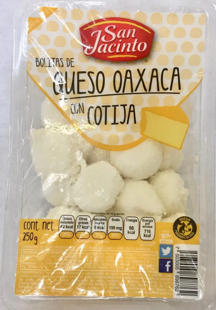 San Jacinto Bolitas de Queso oaxaca con cotija