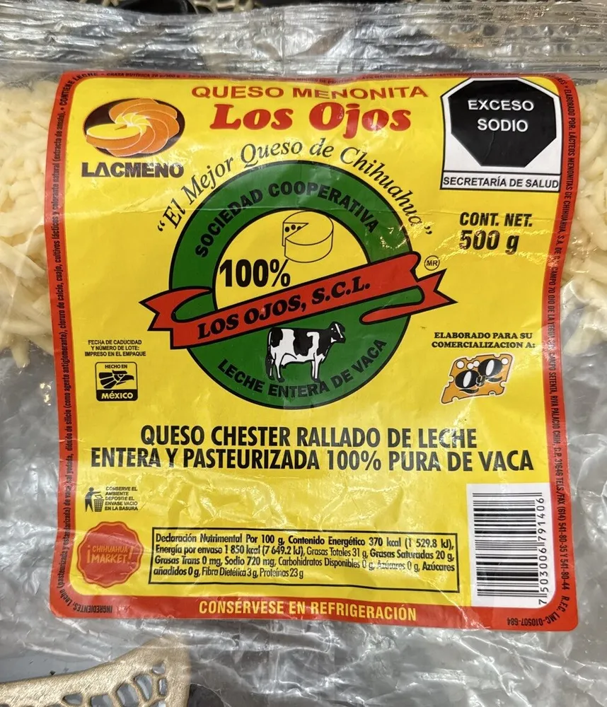 Queso Menonita Los Ojos