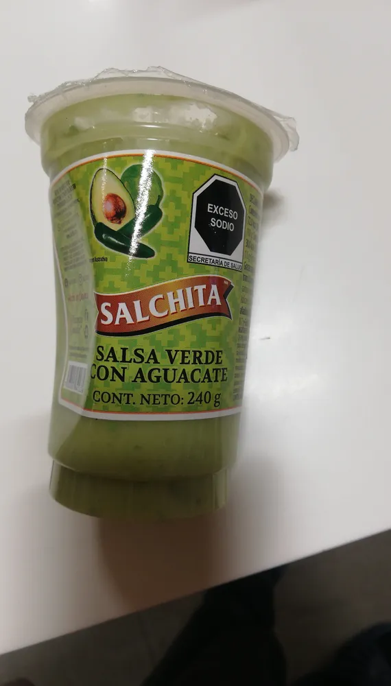 SALSA VERDE CON AGUACATE