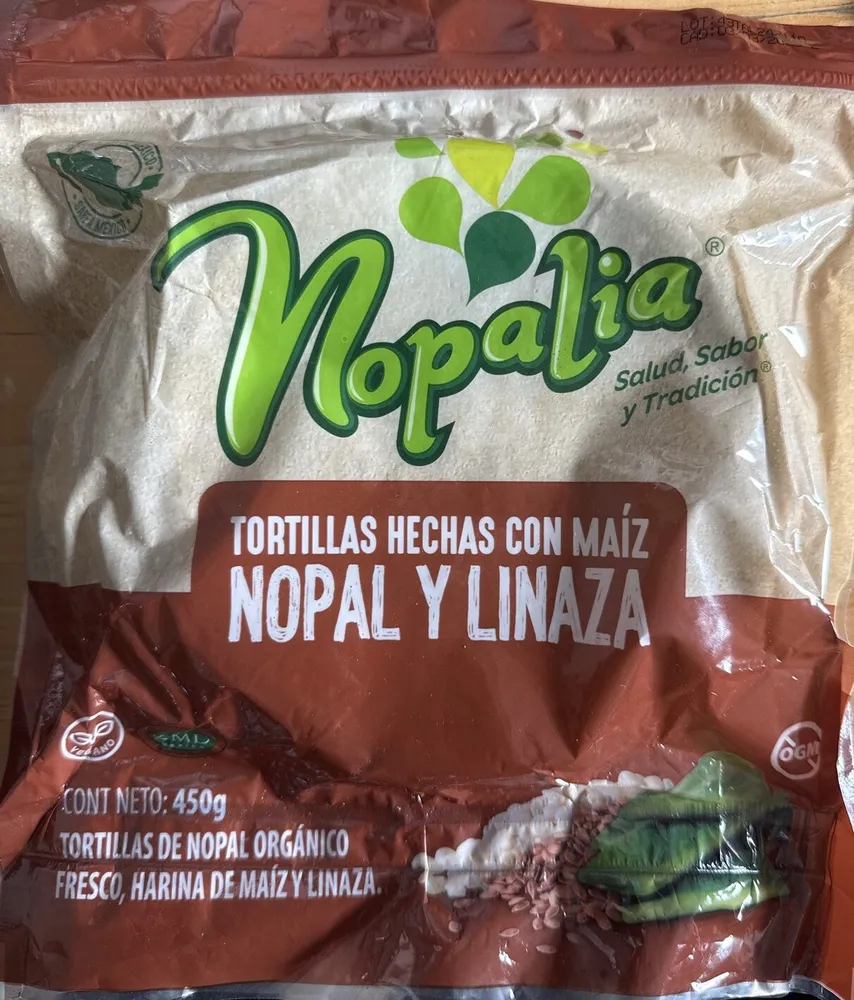 Tortillas de Maiz, Nopal y Linaza