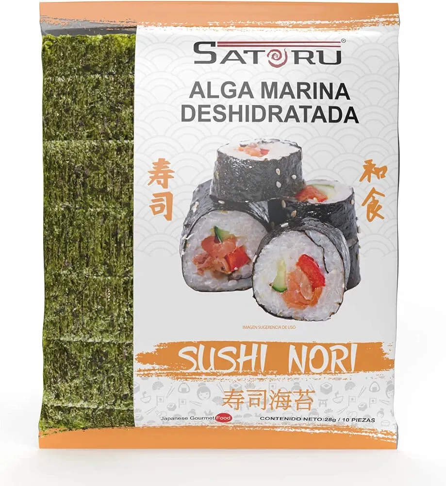 Satoru Alga Marina Nori Para Sushi