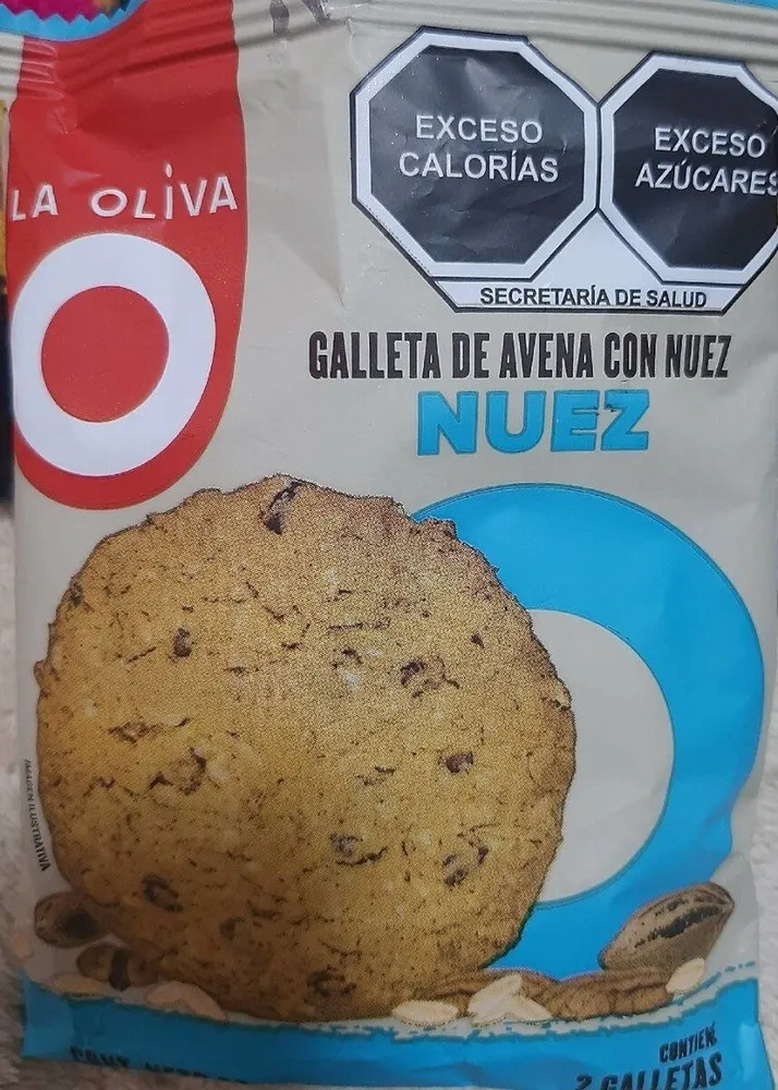 Galleta de avena con nuez