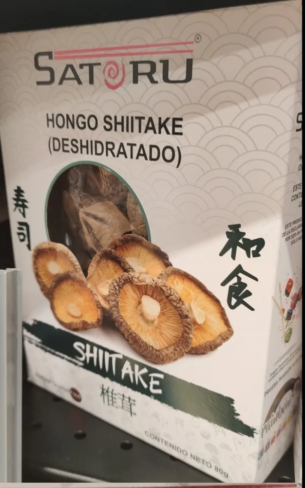 Hongo shiitake deshidratado