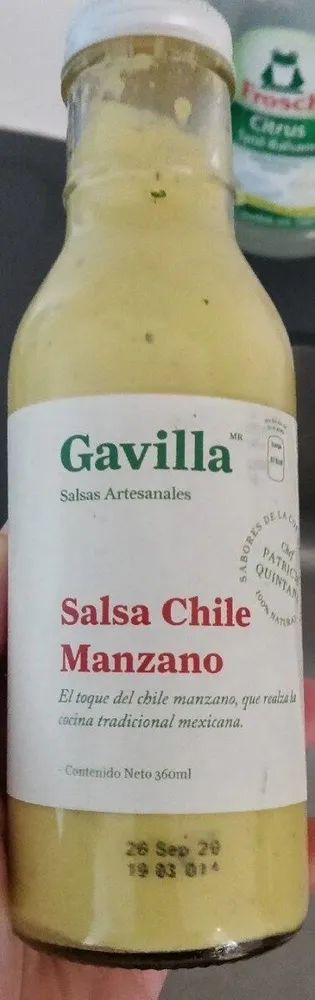 Salsa chile manzano